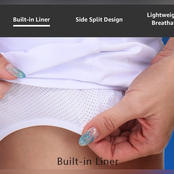 Dragon Fit High Waisted Athletic Shorts NWT in White - Picture 13 of 14